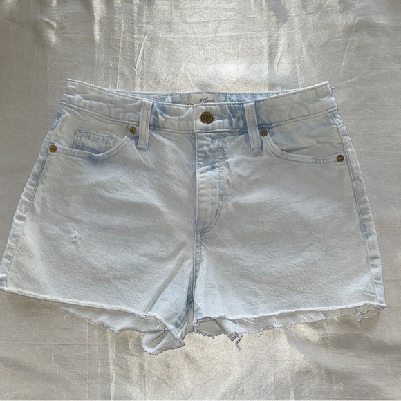 Universal Thread 3” Light Vintage Wash Denim Cutoff Shorts Hi Rise Stretch Sz 26 - Picture 6 of 14